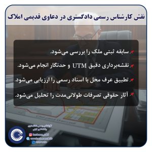 نقش کارشناس رسمی دادگستری در حل اختلافات مرزی و دعاوی قدیمی املاک | راهنمای کامل ثبتی 4 نقش7