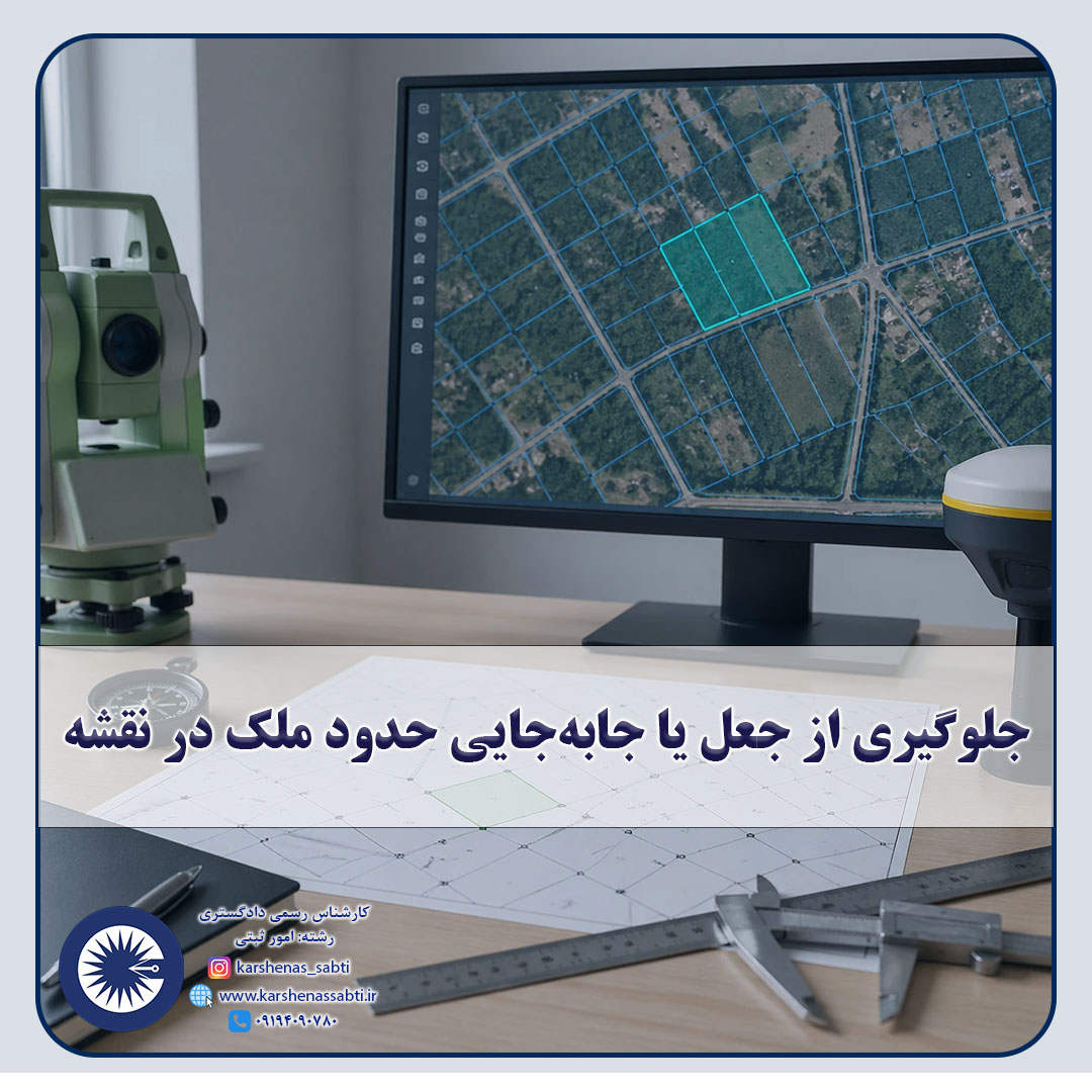 شاخص جلوگیری از جعل یا جابه‌جایی حدود ملک در نقشه